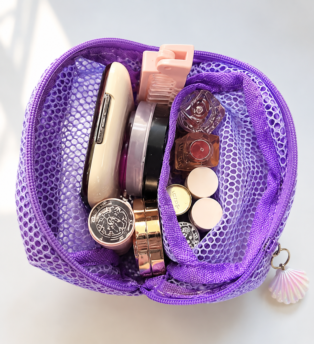 Mesh Travel Cosmetic Organizer Bag