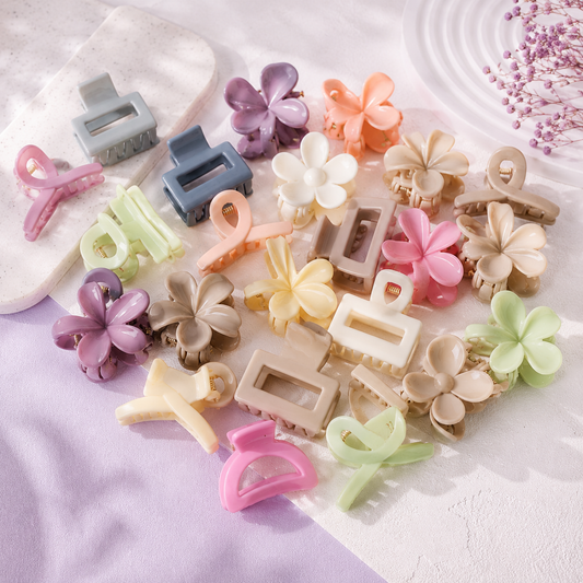 30pcs Pastel Mini Hair Claw Clips Set