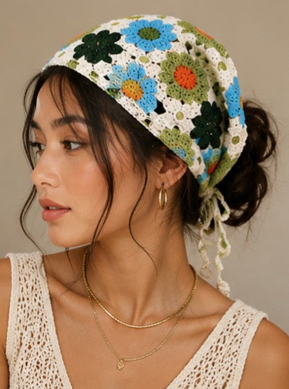 Bouvelle™ Handmade Crochet Headscarf