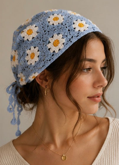 Bouvelle™ Handmade Crochet Headscarf