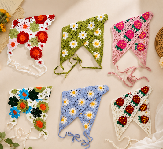 Bouvelle™ Handmade Crochet Headscarf